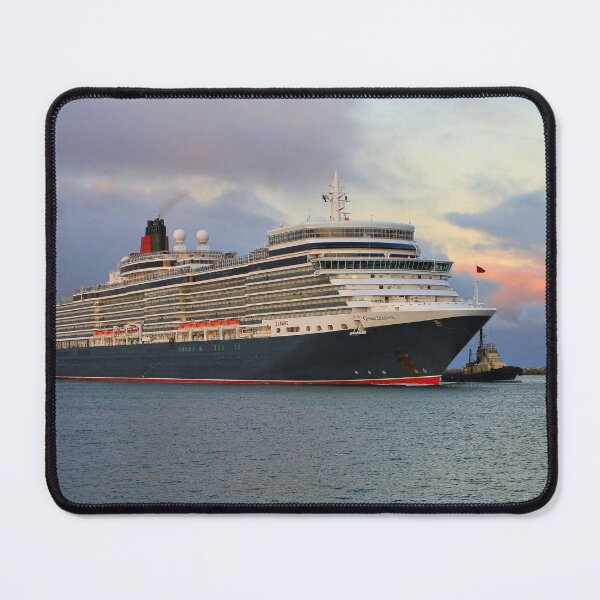 Item preview, Cruise Ship Queen Elizabeth and tug early morning designed and sold by FranWest.