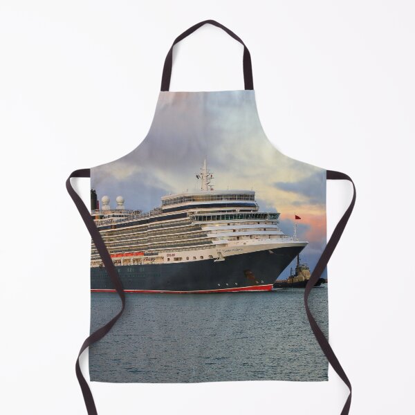 Item preview, Cruise Ship Queen Elizabeth and tug early morning designed and sold by FranWest.