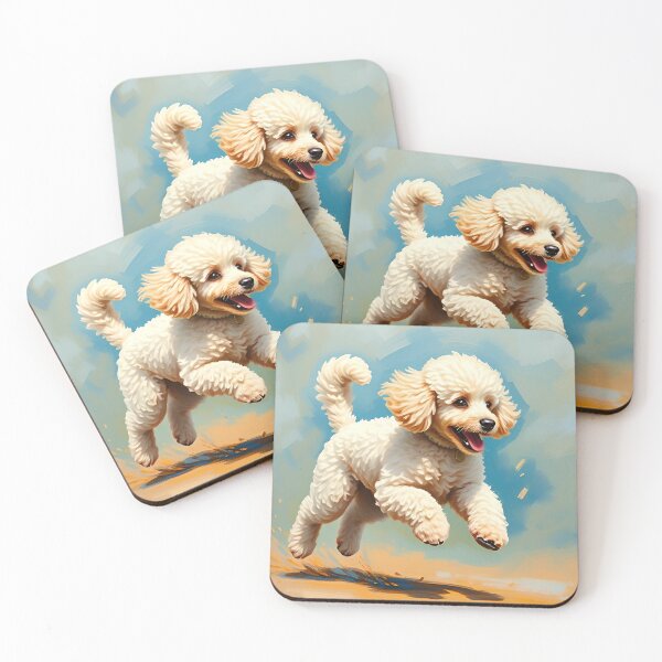 Item preview, Miniature Poodle Dog Oil Painting Style Dog Lover designed and sold by kakarikihill.