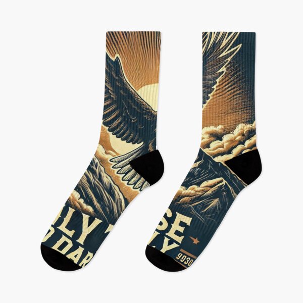 Item preview, Soaring Eagle - "Only Those Who Dare to Fly Touch the Sky" Inspirational Design designed and sold by Adellisa.