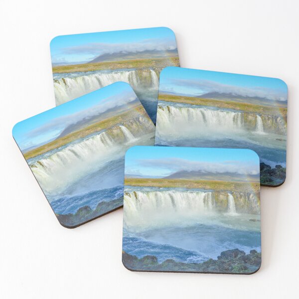 Item preview, Godafoss Waterfall with a Rainbow, Iceland designed and sold by Catherine Sherman.