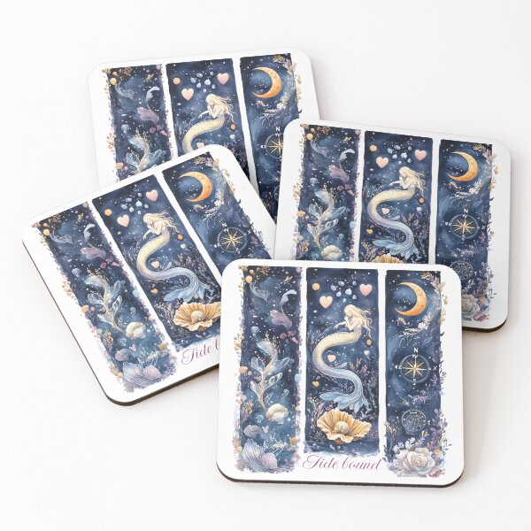 Item preview, Tide Bound - Watercolor Mermaid Valentine’s Day Nautical Banner Set designed and sold by AnnDesignStudio.