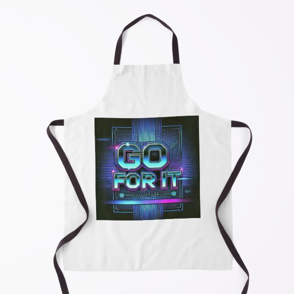Item preview, GO FOR IT – Neon Cyberpunk Motivation! designed and sold by Asfyi.