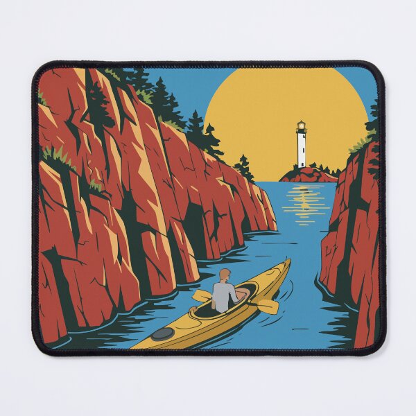 Item preview, Apostle Islands Adventure — Vintage-Inspired Travel Art of Wisconsin designed and sold by skiprender.