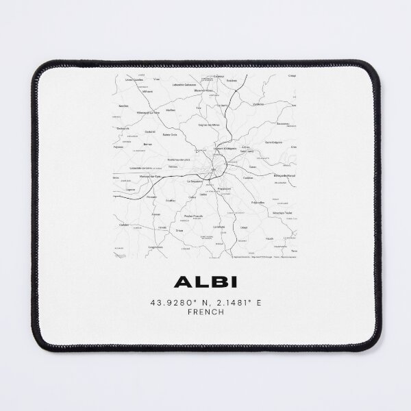 Item preview, Minimalist Albi Map Art - France City Coordinates Design designed and sold by RM-Journey.