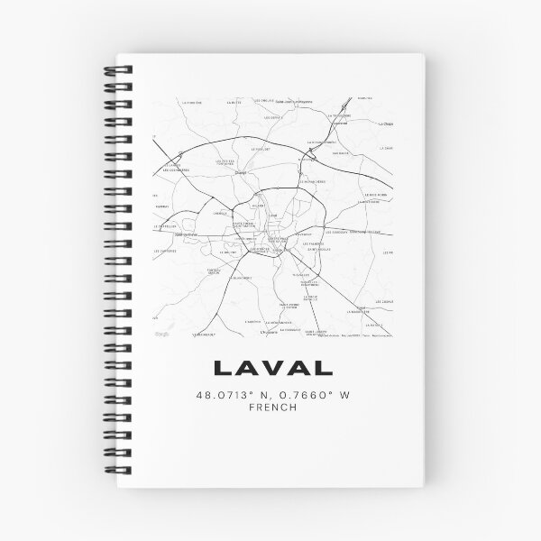 Item preview, Minimalist Laval Map Art - France City Coordinates Design designed and sold by RM-Journey.