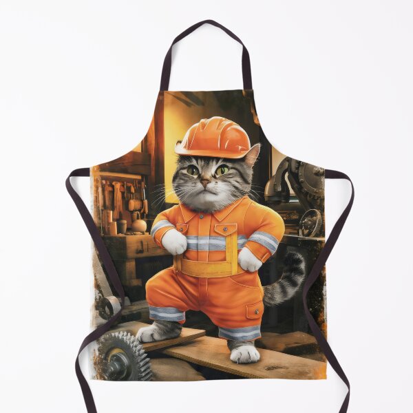Item preview, Engineer cat. designed and sold by MyHappyArtShop.