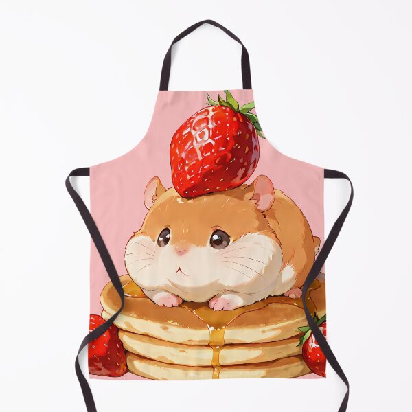 Item preview, Hamster with Strawberry Pancakes designed and sold by DistantIsland.