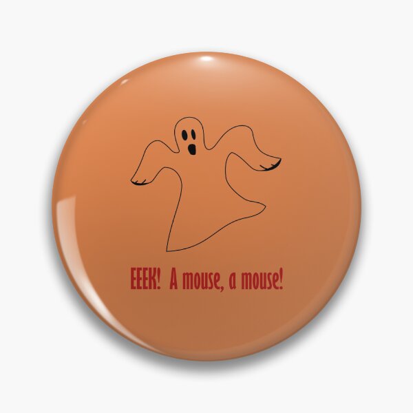 Item preview, Scared Halloween Ghost: EEEK!  A mouse, a mouse! designed and sold by SomeGuyLou.