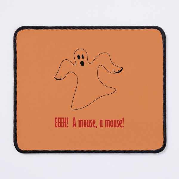 Item preview, Scared Halloween Ghost: EEEK! A mouse, a mouse! designed and sold by SomeGuyLou.