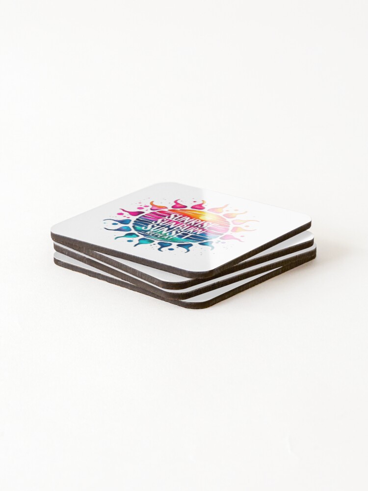Thumbnail 4 of 5, Coasters (Set of 4), Sun Chaser’s Routine ☀️ designed and sold by PedroStyle.