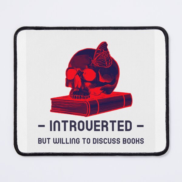 Item preview, Introverted But Willing To Discuss Books designed and sold by Lilmoo31.