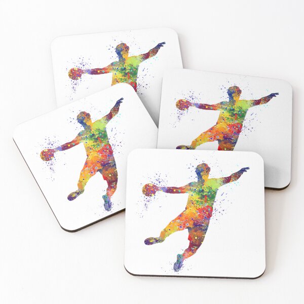 Item preview, Boy Handball Player Watercolor Sports Gift designed and sold by LotusGifts.