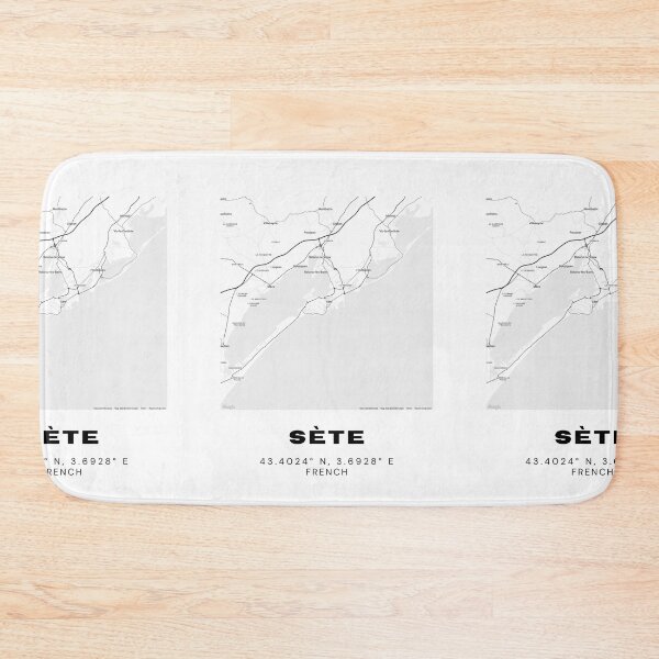 Item preview, Minimalist Sète Map Art - France City Coordinates Design designed and sold by RM-Journey.
