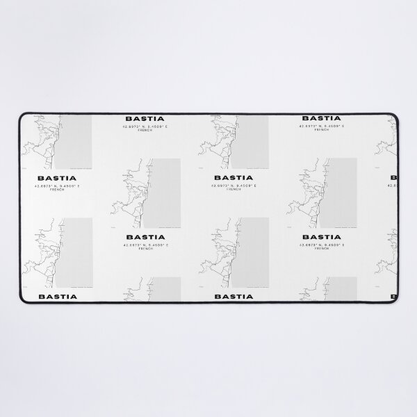 Item preview, Minimalist Bastia Map Art - France City Coordinates Design designed and sold by RM-Journey.