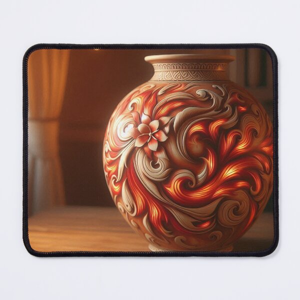 Item preview, A beautiful, artistically painted, fiery vase designed and sold by Vetagio.