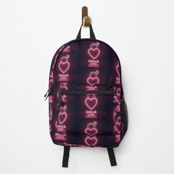 Item preview, Unlock Love - Neon Heart Padlock designed and sold by QuickPick Store.