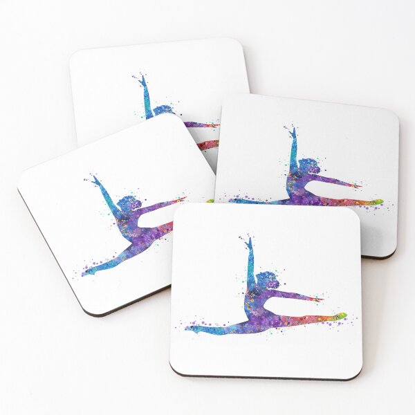 Item preview, Girl Gymnastics Twine Dynamic Artwork Watercolor Sport Gift designed and sold by LotusGifts.