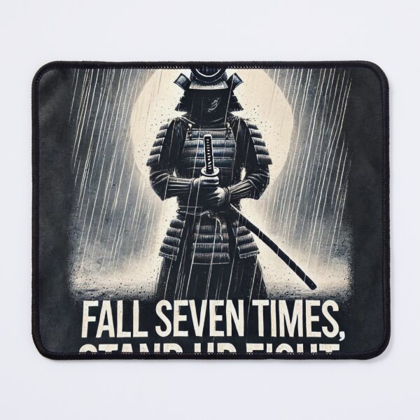 Item preview, Samurai Spirit - "Fall Seven Times, Stand Up Eight" Motivational Design designed and sold by Adellisa.