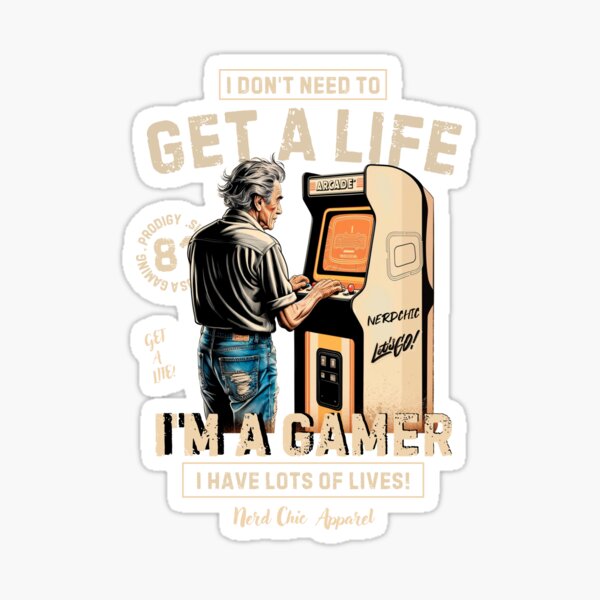 Retro Game: Get a Life Sticker