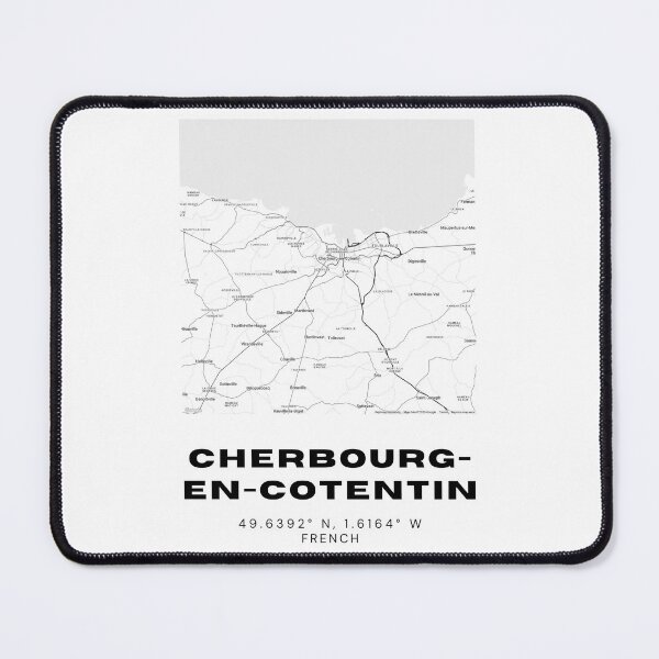 Item preview, Minimalist Cherbourg-en-Cotentin Map Art - France City Coordinates Design designed and sold by RM-Journey.