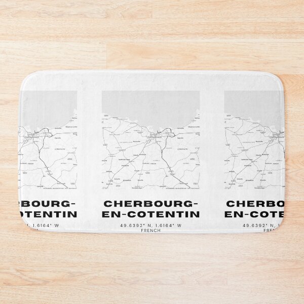 Item preview, Minimalist Cherbourg-en-Cotentin Map Art - France City Coordinates Design designed and sold by RM-Journey.