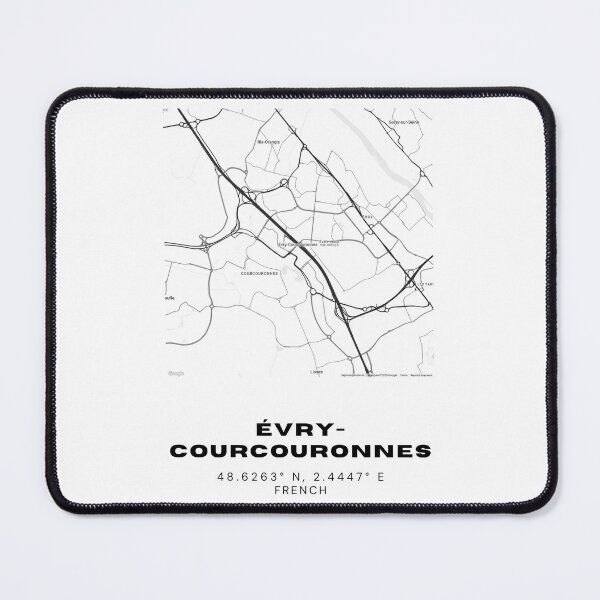 Item preview, Minimalist Évry-Courcouronnes Map Art - France City Coordinates Design designed and sold by RM-Journey.