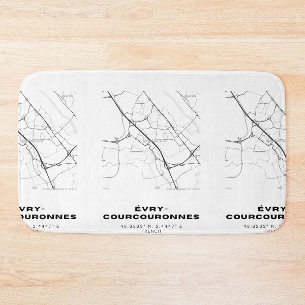 Item preview, Minimalist Évry-Courcouronnes Map Art - France City Coordinates Design designed and sold by RM-Journey.