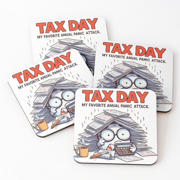 Item preview, Tax Day: My Favorite Annual Panic Attack designed and sold by Slick-Waffles.