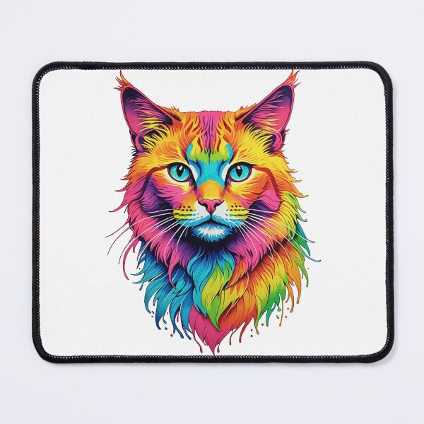 Item preview, Neon Rainbow Drippy Kitty designed and sold by Zencookie.