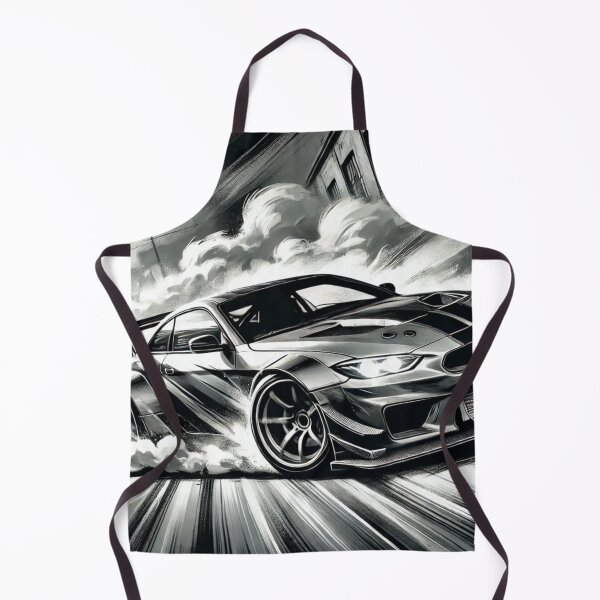 Item preview, Drift Car Sketch - Black & White JDM Art designed and sold by Adellisa.