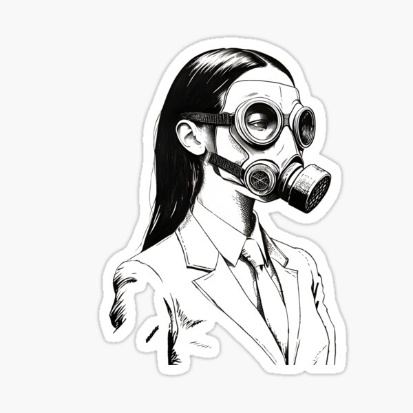 Item preview, Gas Mask Portrait 2 designed and sold by KayTDesign.