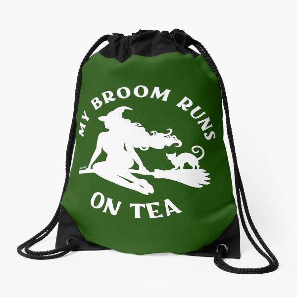Item preview, My Broom Runs On Tea Cheeky Witch® designed and sold by cheekywitch.