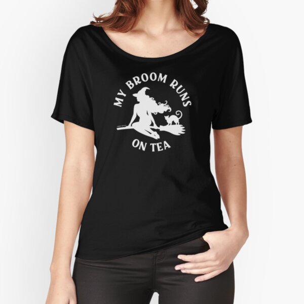 Item preview, My Broom Runs On Tea Cheeky Witch® designed and sold by cheekywitch.