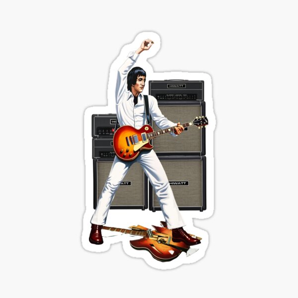 Artikel-Vorschau von Teenage Wasteland! Pete Townshend - The Who Classic Rock Guitar Windmill. Zertrümmerte Rickenbacker, designt und verkauft von Kludoman.