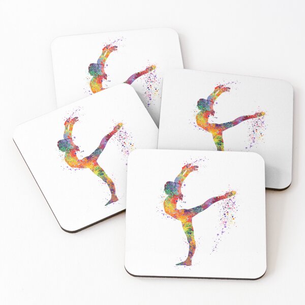 Item preview, Girl Gymnastics Sports Watercolor Gift designed and sold by LotusGifts.
