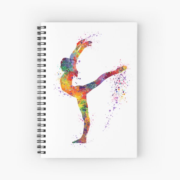 Item preview, Girl Gymnastics Sports Watercolor Gift designed and sold by LotusGifts.