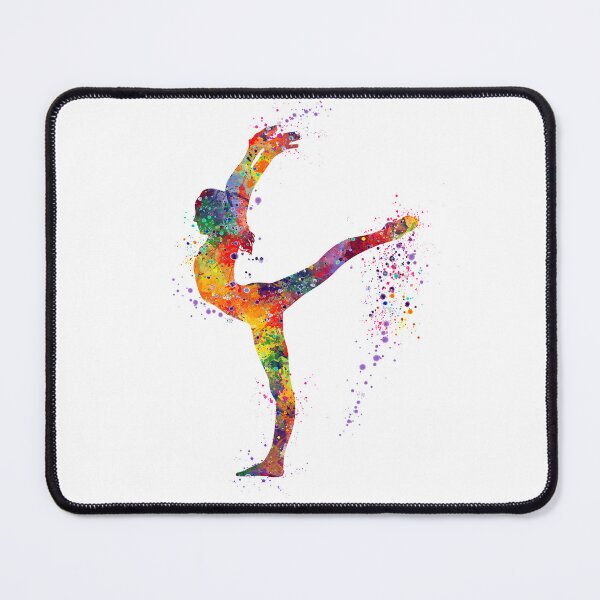 Item preview, Girl Gymnastics Sports Watercolor Gift designed and sold by LotusGifts.