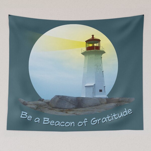 Item preview, Be a Beacon of Gratitude designed and sold by FlyfolkDesign.