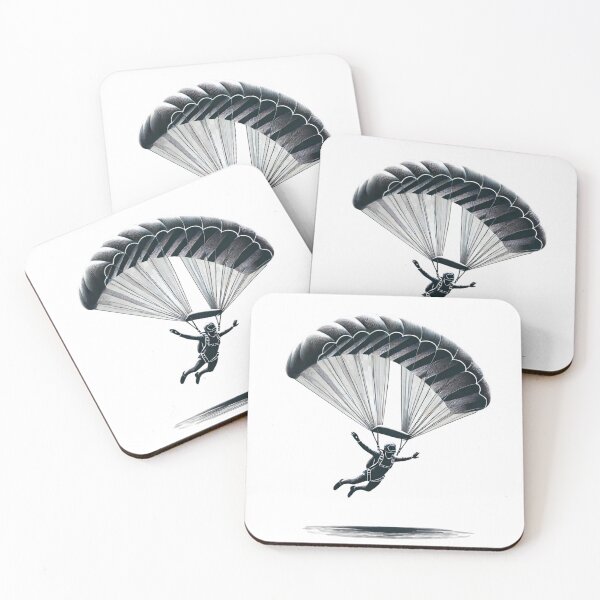 Item preview, Realistic Parachute Skydiving Design designed and sold by HarriPaloma.