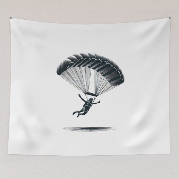 Item preview, Realistic Parachute Skydiving Design designed and sold by HarriPaloma.