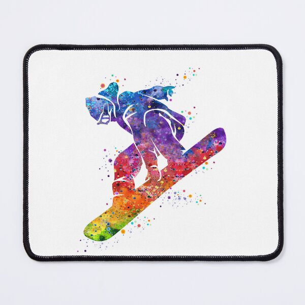 Item preview, Girl Snowboard Watercolor Sport Gift designed and sold by LotusGifts.