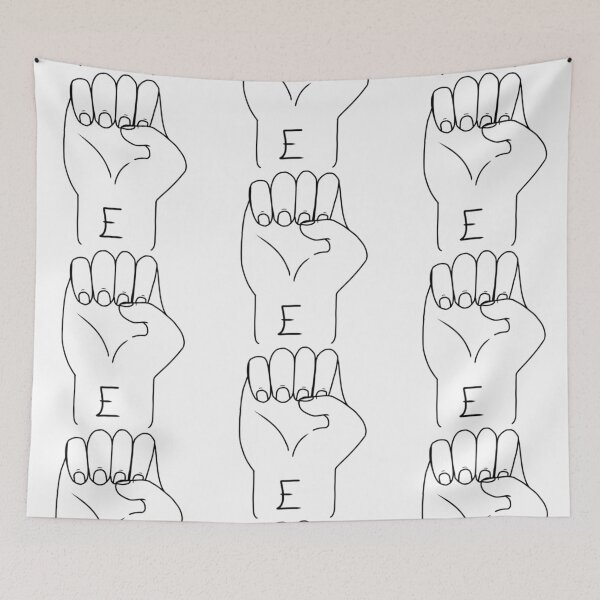 Item preview, ASL letter E designed and sold by Artistkhg.