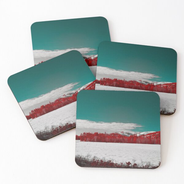 Item preview, Snow covered mountains and infrared treeline designed and sold by Cblifeisgood.