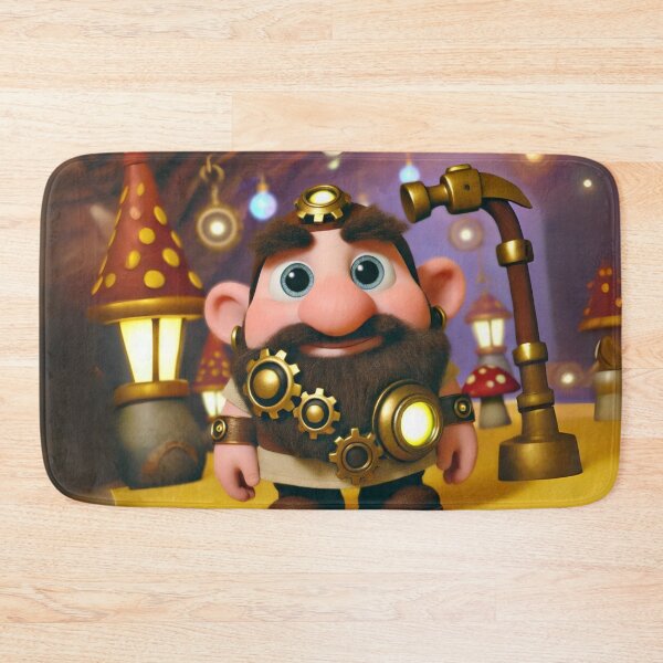 Item preview, Steampunk Dwarf in Magical Workshop designed and sold by Sillytoe.