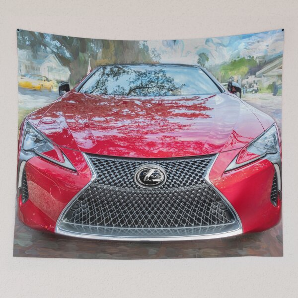 Item preview, 2021 Infrared Lexus LC500 Convertible X107 designed and sold by RichFrancoCars.