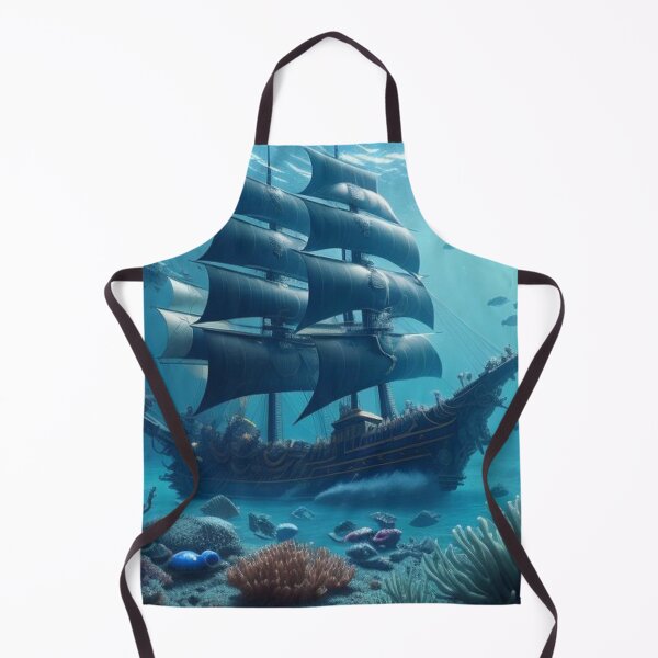 Item preview, Pirate Ship Lost in the Depths – Ocean Life Surrounds designed and sold by highplacidity.