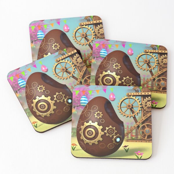 Item preview, Delicias de huevos de chocolate de Pascua estilo Steampunk designed and sold by Sillytoe.
