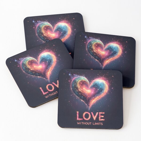 Item preview, Love Without Limits – Cosmic Heart Nebula designed and sold by QuickPick Store.
