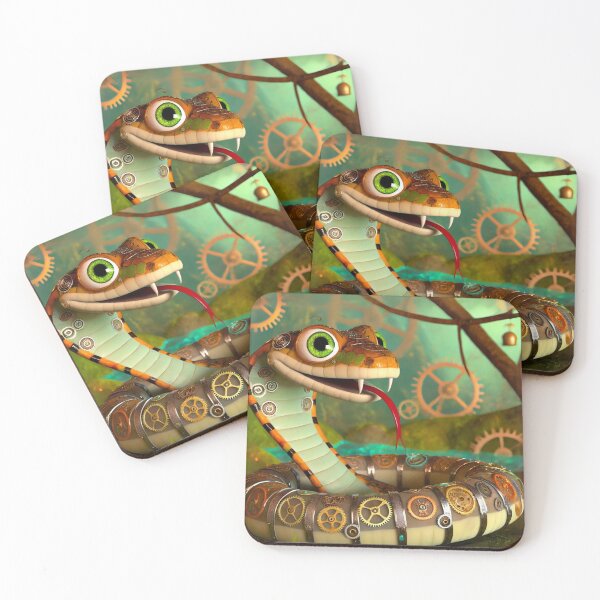 Item preview, Steampunk Eastern Tiger Snake Fantasy designed and sold by Sillytoe.